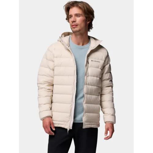 Columbia Drift Peak Stretch Down Hooded Jacket Férfi Utcai Kabát 278-Dark Stone