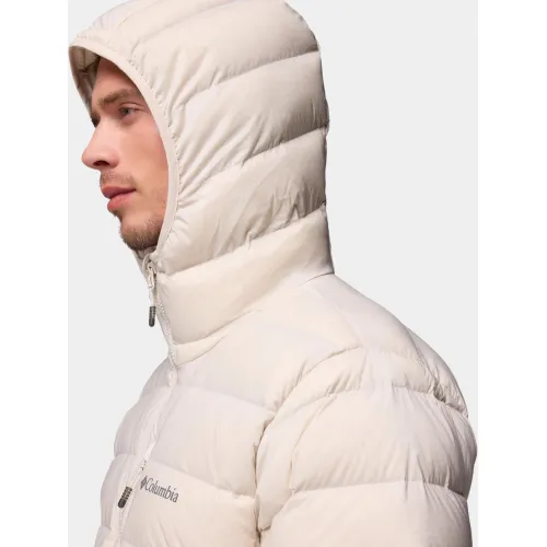 Columbia Drift Peak Stretch Down Hooded Jacket Férfi Utcai Kabát 278-Dark Stone