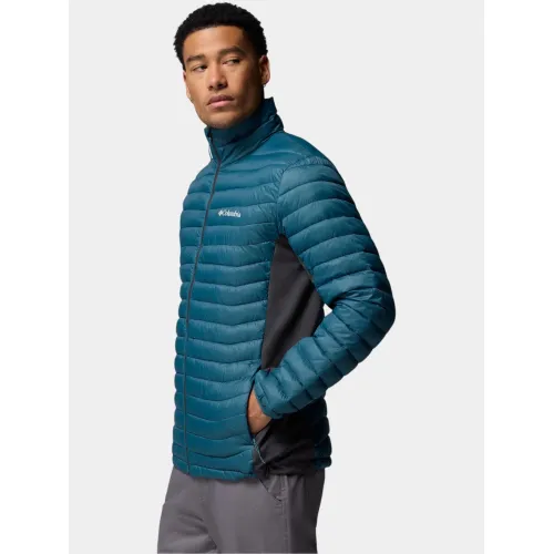 Columbia Powder Pass Hybrid Jacket Férfi Utcai Kabát 429-Everblue