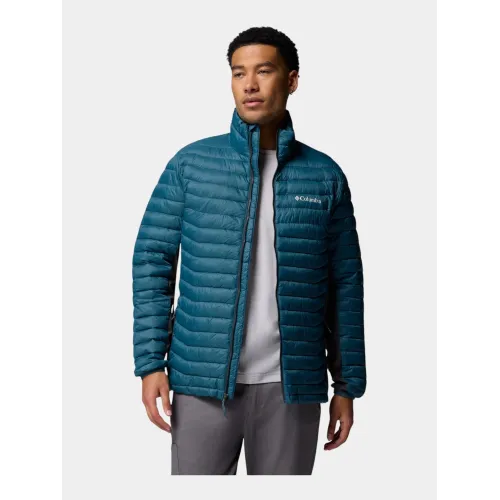Columbia Powder Pass Hybrid Jacket Férfi Utcai Kabát 429-Everblue