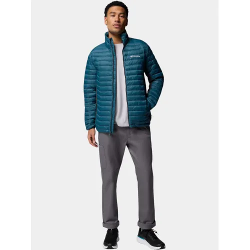 Columbia Powder Pass Hybrid Jacket Férfi Utcai Kabát 429-Everblue