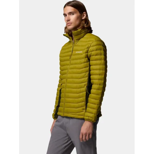 Columbia Powder Pass Hybrid Jacket Férfi Utcai Kabát 379-Mossy Green