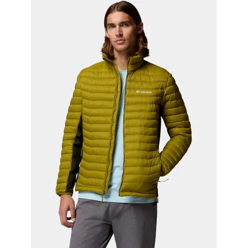Columbia Powder Pass Hybrid Jacket Férfi Utcai Kabát 379-Mossy Green