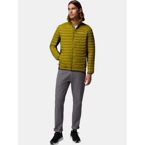 Columbia Powder Pass Hybrid Jacket Férfi Utcai Kabát 379-Mossy Green
