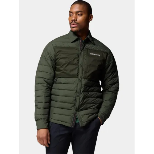 Columbia Landroamer Shirt Jacket Interchange Férfi Utcai Kabát 366-Greenscape