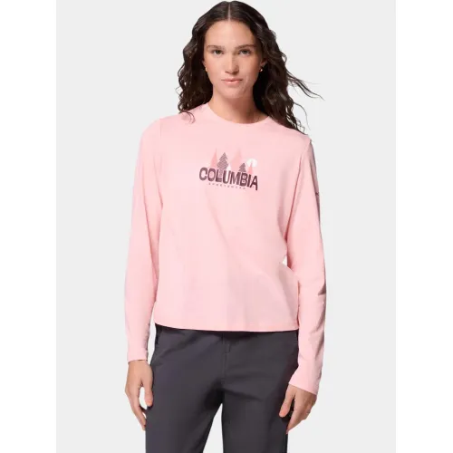Columbia Ruby Springs Graphic Long Sleeve Tee Columbia Ruby Springs Graphic Long Sleeve Tee Női Hosszú ujjú póló 669-Pink Sand