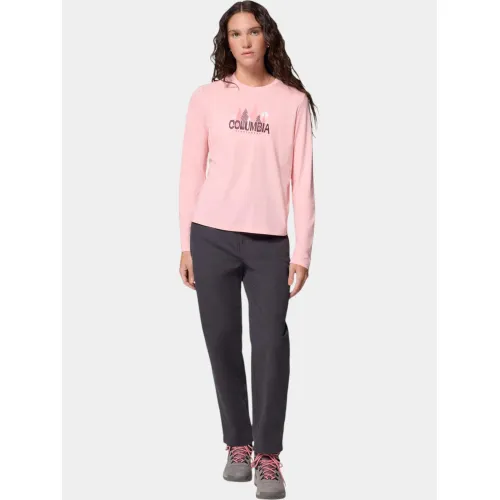 Columbia Ruby Springs Graphic Long Sleeve Tee Columbia Ruby Springs Graphic Long Sleeve Tee Női Hosszú ujjú póló 669-Pink Sand