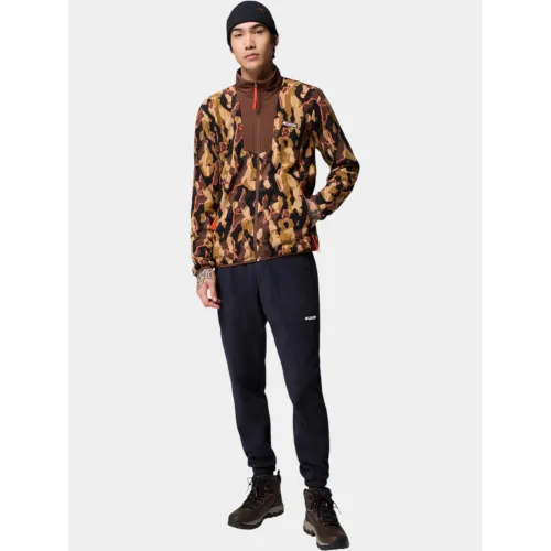 Columbia Sequoia Grove Printed Full Zip Férfi Polár, Softshell, Középréteg 256-Tobacco