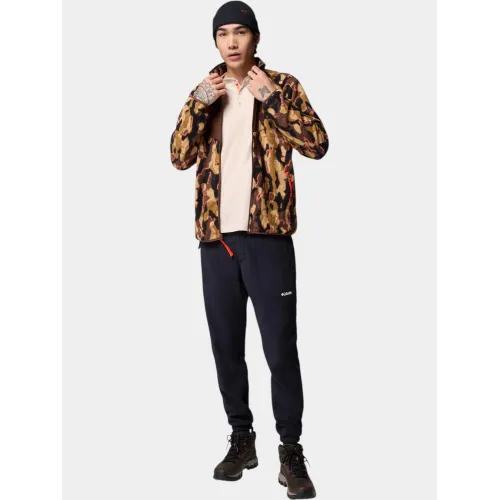 Columbia Sequoia Grove Printed Full Zip Férfi Polár, Softshell, Középréteg 256-Tobacco