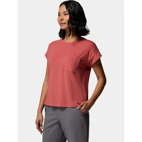 Columbia Daniela Falls Short Sleeve Shirt Női Póló 643-Washed Red