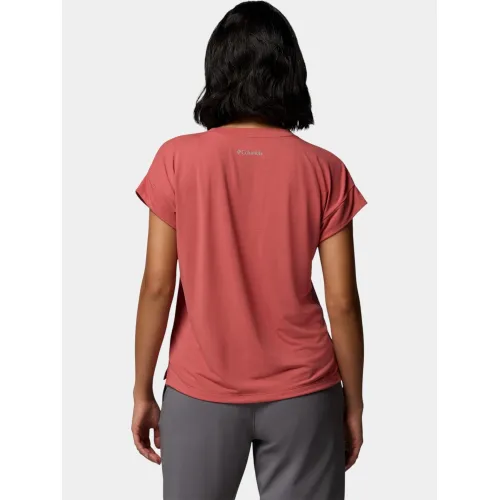 Columbia Daniela Falls Short Sleeve Shirt Női Póló 643-Washed Red