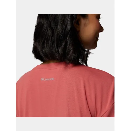 Columbia Daniela Falls Short Sleeve Shirt Női Póló 643-Washed Red