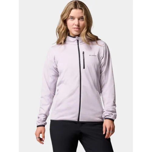 Columbia Essential Hike Grid Fleece Full Zip Női Polár, Softshell, Középréteg 551-Lavender Pearl