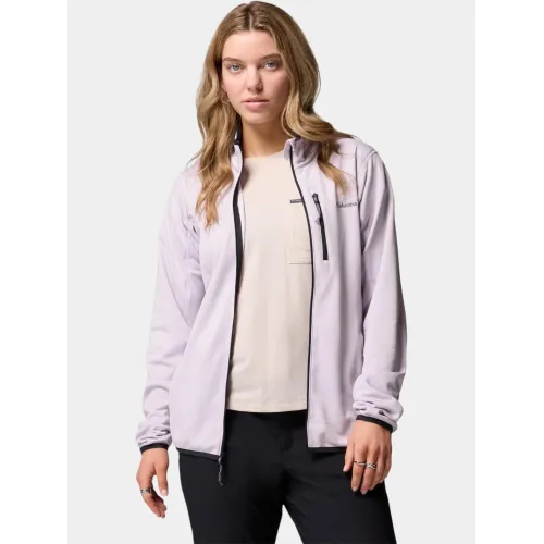 Columbia Essential Hike Grid Fleece Full Zip Női Polár, Softshell, Középréteg 551-Lavender Pearl