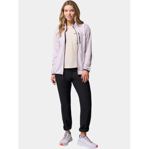 Columbia Essential Hike Grid Fleece Full Zip Női Polár, Softshell, Középréteg 551-Lavender Pearl