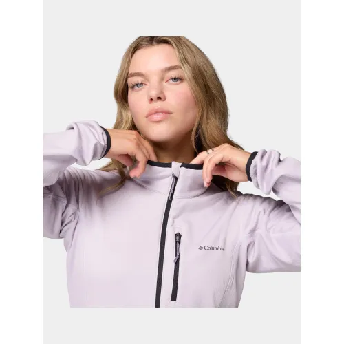 Columbia Essential Hike Grid Fleece Full Zip Női Polár, Softshell, Középréteg 551-Lavender Pearl