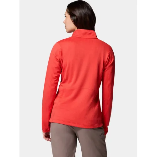 Columbia Essential Hike Grid Fleece Half Zip Női Polár, Softshell, Középréteg 606-Poppy Red