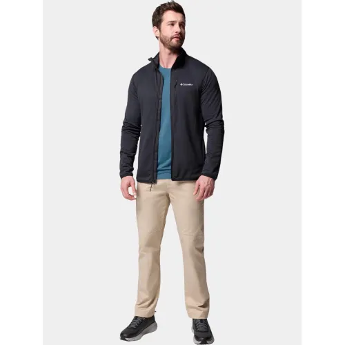 Columbia Essential Hike Grid Fleece Full Zip Férfi Polár, Softshell, Középréteg 010-Black