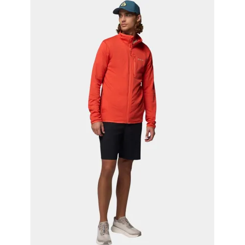 Columbia Essential Hike Grid Fleece Full Zip Férfi Polár, Softshell, Középréteg 845-Super Sonic