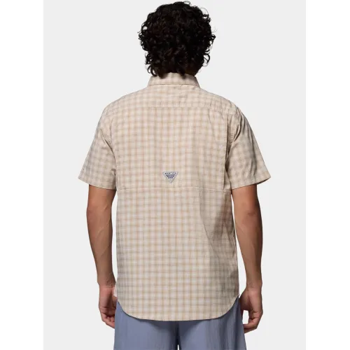 Columbia Harbor Peak Short Sleeve Shirt Férfi Ing 270-Dark Stone
