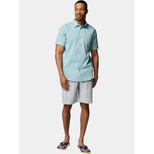Columbia Harbor Peak Short Sleeve Shirt Férfi Ing 482-Marine Light