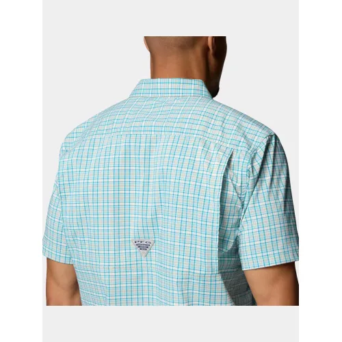 Columbia Harbor Peak Short Sleeve Shirt Férfi Ing 482-Marine Light