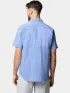 Columbia Harbor Peak Short Sleeve Shirt Férfi Ing 487-Vivid Blue Gingham