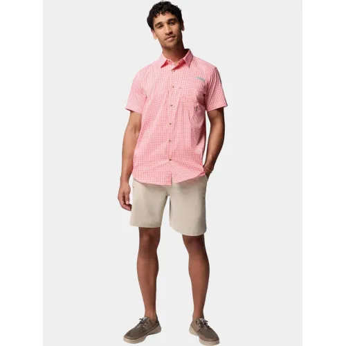 Columbia Harbor Peak Short Sleeve Shirt Férfi Ing 853-Melonade