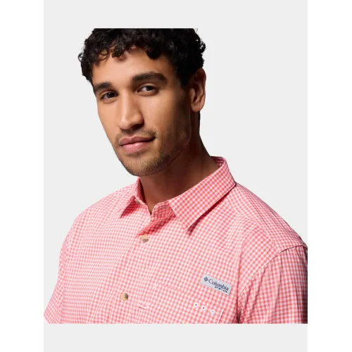 Columbia Harbor Peak Short Sleeve Shirt Férfi Ing 853-Melonade