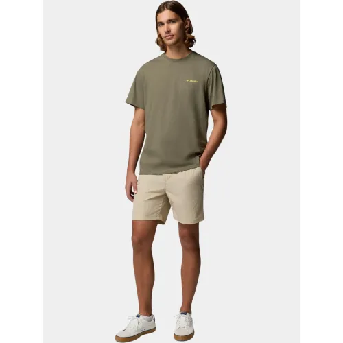 Columbia CSC Outdoor Back Graphic Tee Férfi Póló 397-Stone Green