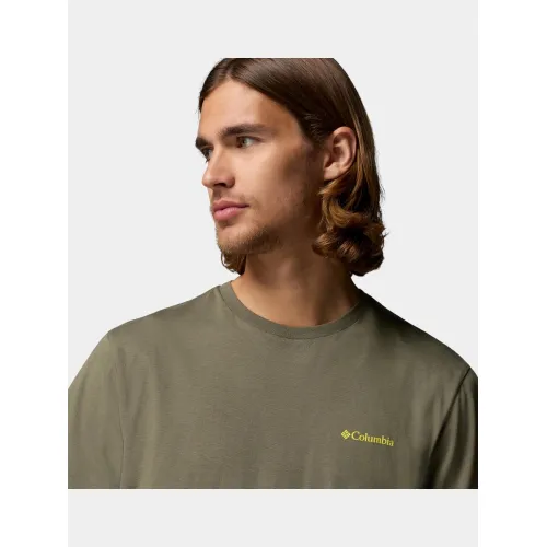 Columbia CSC Outdoor Back Graphic Tee Férfi Póló 397-Stone Green