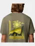 Columbia CSC Outdoor Back Graphic Tee Férfi Póló 397-Stone Green