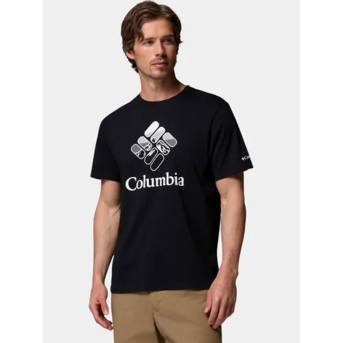 Columbia CSC Seasonal Graphic Tee Férfi Póló 011-Black