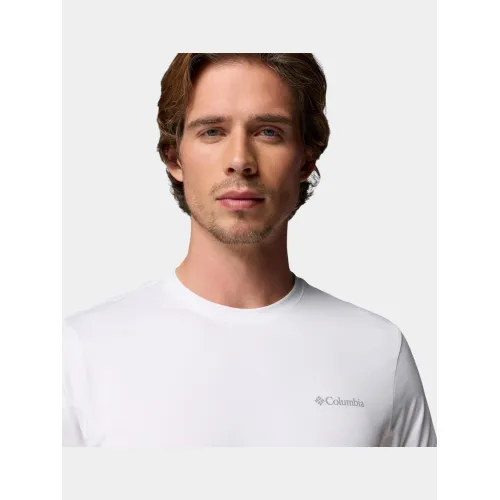 Columbia Parsons Point Short Sleeve Logo Tee Férfi Póló 100-White