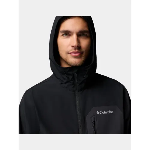 Columbia Tall Heights III Hooded Softshell Férfi Polár, Softshell, Középréteg 010-Black