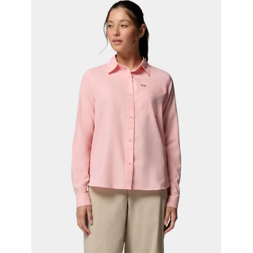 Columbia Silver Ridge Utility II Long Sleeve Shirt Női Ing, Blúz 669-Pink Sand