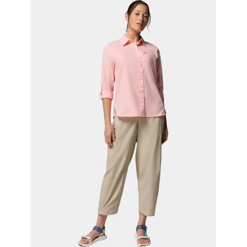 Columbia Silver Ridge Utility II Long Sleeve Shirt Női Ing, Blúz 669-Pink Sand