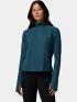 Columbia Stealth Spring Long Sleeve Half Zip Tee Női Hosszú ujjú póló 429-Everblue