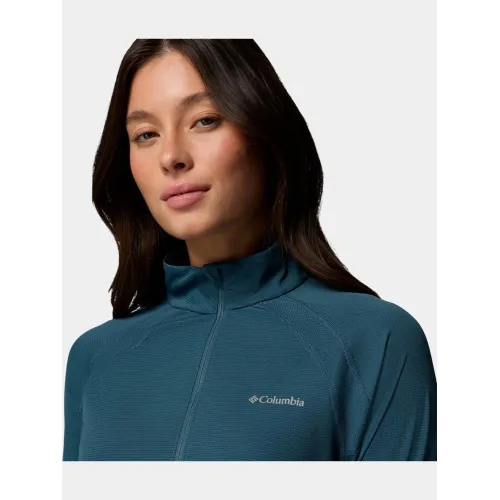 Columbia Stealth Spring Long Sleeve Half Zip Tee Női Hosszú ujjú póló 429-Everblue