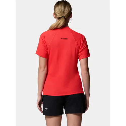 Columbia Driventure Short Sleeve Női Póló 606-Poppy Red