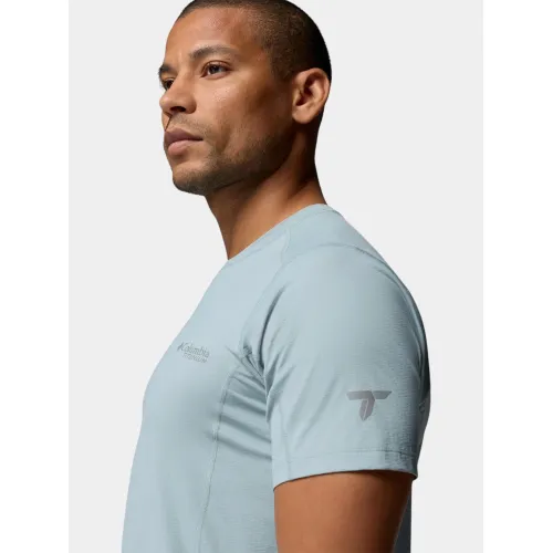 Columbia Diamond Peak Pro Short Sleeve Férfi Póló 461-Crushed Blue