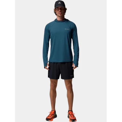 Columbia Stealth Spring Long Sleeve Hoodie Férfi Hosszú ujjú póló 429-Everblue