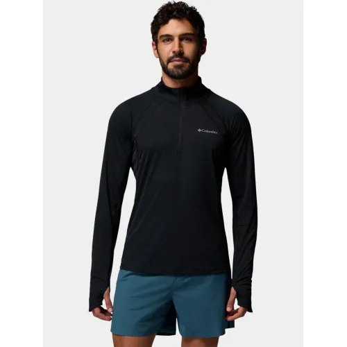 Columbia Stealth Spring Long Sleeve Half Zip Tee Férfi Hosszú ujjú póló 010-Black