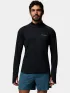 Columbia Stealth Spring Long Sleeve Half Zip Tee Férfi Hosszú ujjú póló 010-Black