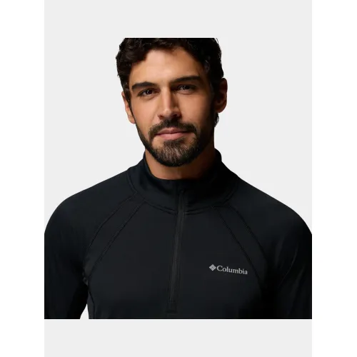 Columbia Stealth Spring Long Sleeve Half Zip Tee Férfi Hosszú ujjú póló 010-Black