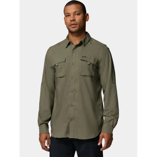 Columbia Silver Ridge Utility II Long Sleeve Shirt Férfi Ing 397-Stone Green