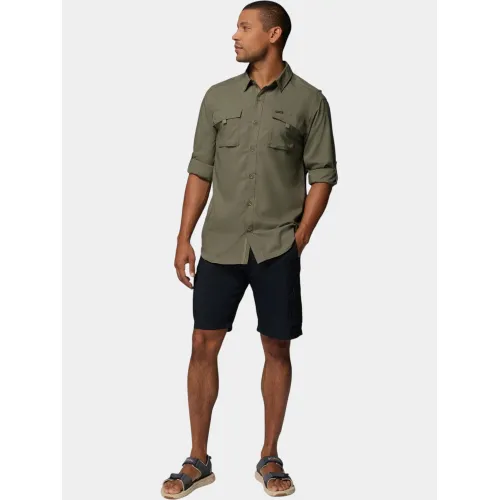 Columbia Silver Ridge Utility II Long Sleeve Shirt Férfi Ing 397-Stone Green