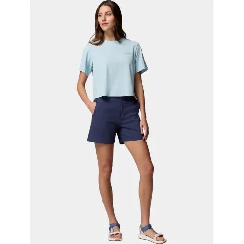 Columbia Chill Creek Pique Short Sleeve Tee Női Póló 482-Marine Light