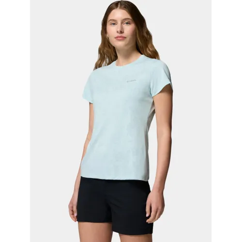 Columbia Bluebird Canyon II Short Sleeve Crew Női Fitness felső 482-Marine Light