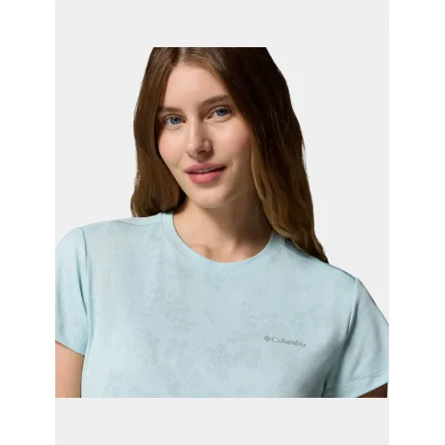 Columbia Bluebird Canyon II Short Sleeve Crew Női Fitness felső 482-Marine Light